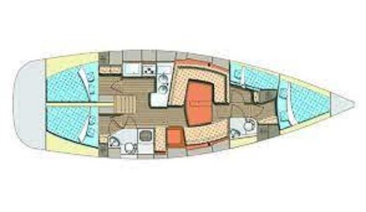 Sailboat ELAN 45 Impression boat plan