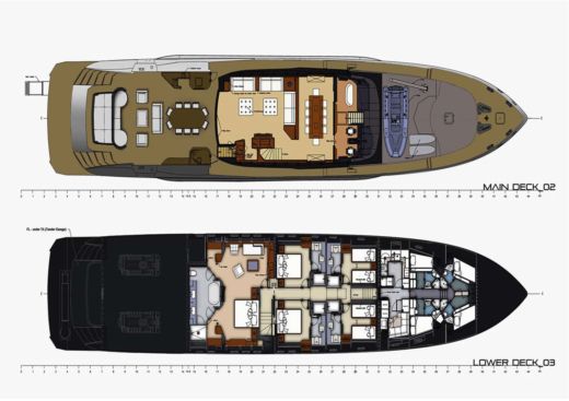 Motor Yacht AK Royalty AK Royalty Palmer Johnson boat plan