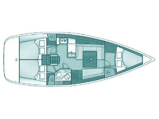 Sailboat BENETEAU OCEANIS 37 boat plan