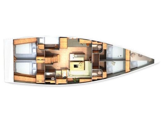 Sailboat HANSE HANSE 505 boat plan