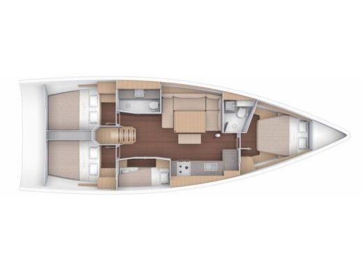 Sailboat Dufour Dufour 430 Grand Large Boat layout