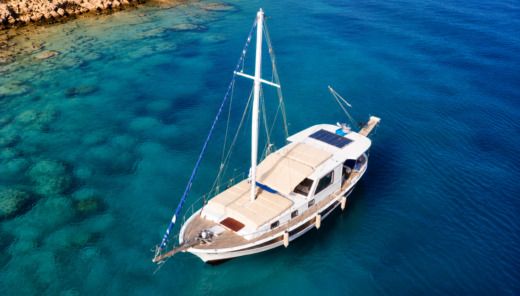 Gulet Bodrum type 2000 Plattegrond van de boot