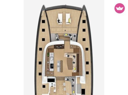 Catamaran Lagoon Lagoon Sixty 7 boat plan
