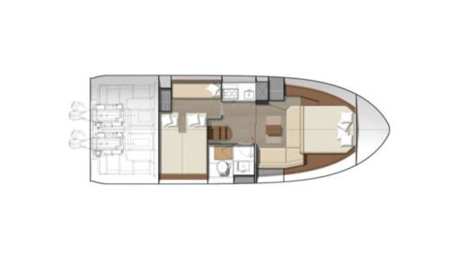 Motorboat Jeanneau Leader 36 Boat design plan