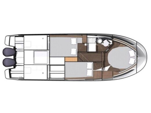 Motorboat  Merry Fisher 1095 Plattegrond van de boot