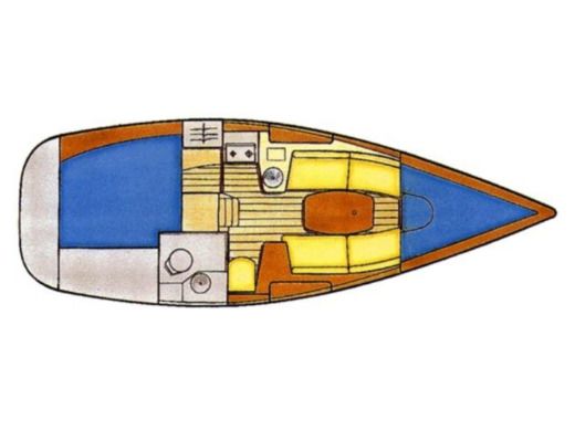 Sailboat JEANNEAU SUN ODYSSEY 29.2 Plan du bateau