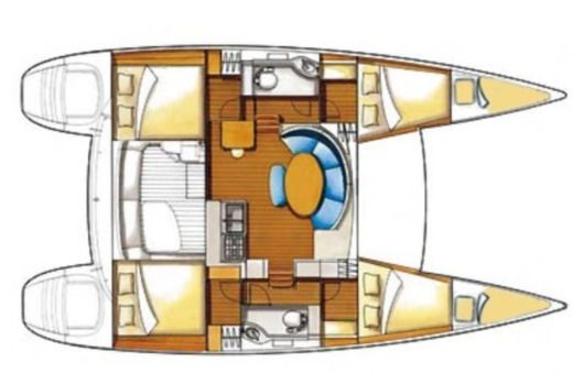 Catamaran Lagoon Lagoon 380 Boat design plan