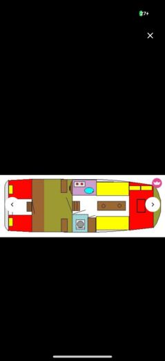 Motorboat Eistawerf Doerak 950 AK Plattegrond van de boot