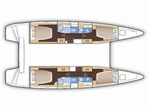 Catamaran  Lagoon 42(A/C + WaterMaker)* boat plan