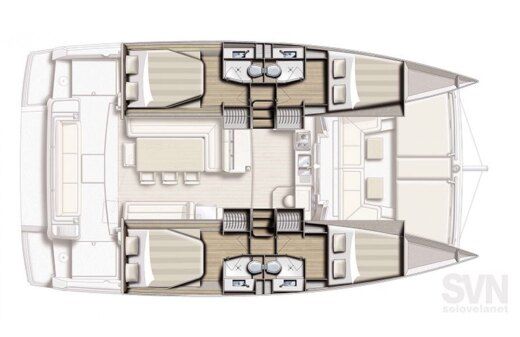 Catamaran Bali - Catana Bali 4.0 Boot Grundriss