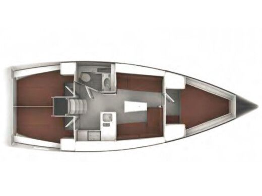 Sailboat  Bavaria Cruiser 37 boat plan