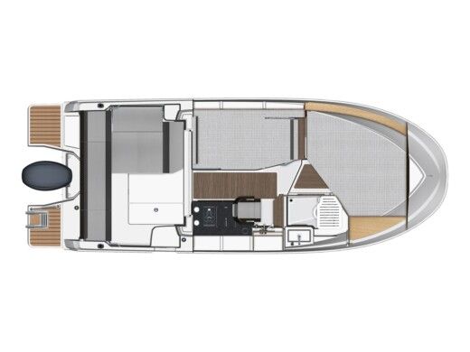 Motorboat Jeanneau Merry Fisher 795 Boot Grundriss