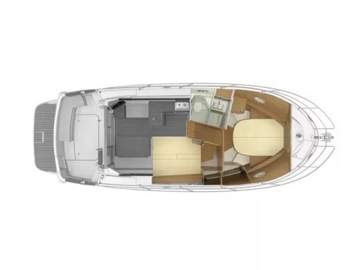 Motorboat  Beneteau Antares 36 Boot Grundriss