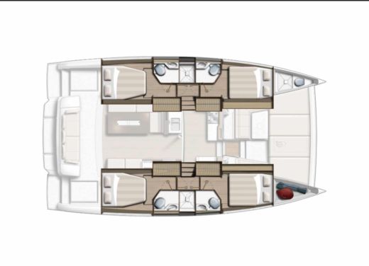 Catamaran Bali - Catana bali 4.2 Boat layout