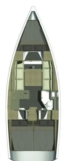 Motorboat Dufour 350 boat plan