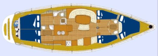 Sailboat Comar Comet 50 Boat design plan