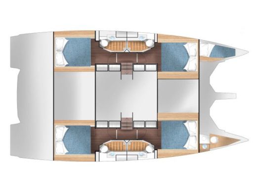 Sailboat  Cervetti 44 Power Boat design plan