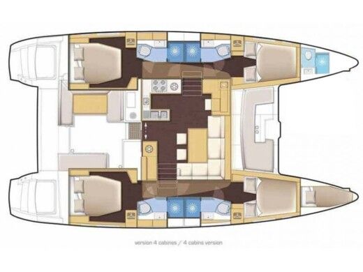 Catamaran Lagoon Lagoon 46 Boat design plan