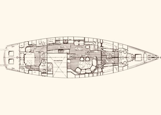 Sailboat Kanter 66 Plan du bateau