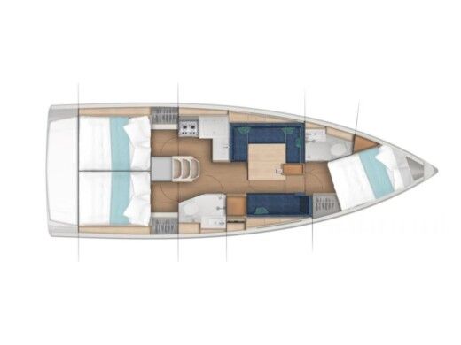 Sailboat  Sun Odyssey 380 boat plan