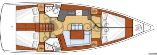 Sailboat Beneteau Oceanis 45 Boat layout