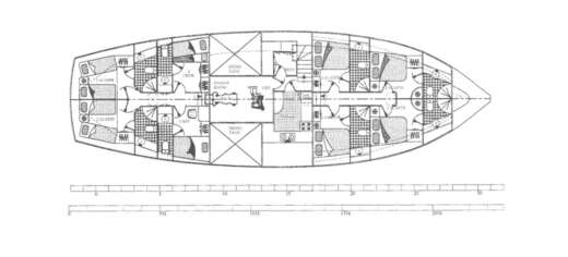 Gulet Ege Yat 28m Boot Grundriss