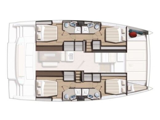 Catamaran Bali - Catana 4.8 boat plan