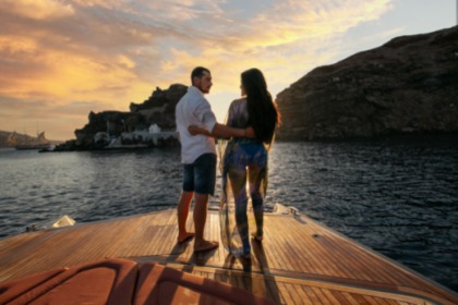 Hire Catamaran Lucky 8 Sunreef Yachts 40 Open Power Santorini