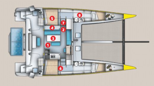 Catamaran Marsaudon Composites ORC 42 Plan du bateau