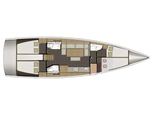 Sailboat DUFOUR 460 Grand Large Plan du bateau