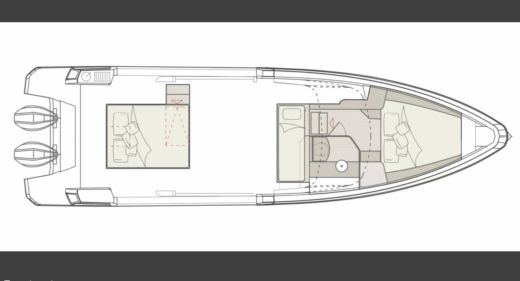 Motorboat SAXDOR SAXDOR 400 GTO Boot Grundriss