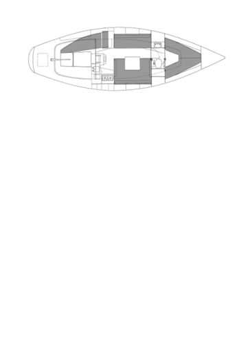 Sailboat HALBERG RASSY 33 MISTRAL Plan du bateau