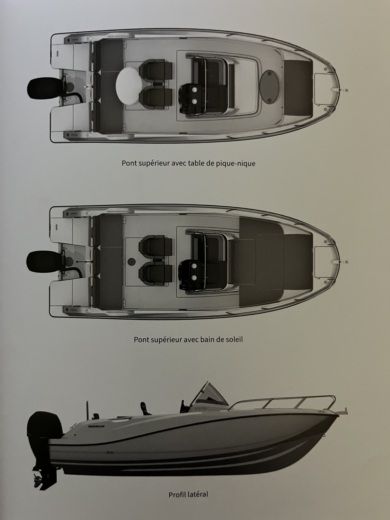 Motorboat Quicksilver Activ open 675 boat plan