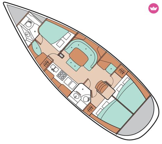 Sailboat Beneteau Oceanis 400 Boat design plan