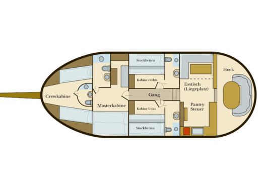 Gulet Custom Built Gulet Larus Boot Grundriss