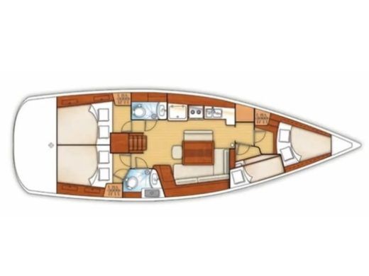 Sailboat  Oceanis 43 Plan du bateau