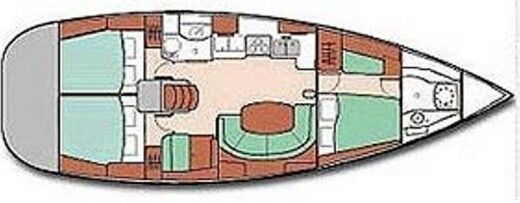 Sailboat Beneteau Oceanis 411 Clipper boat plan