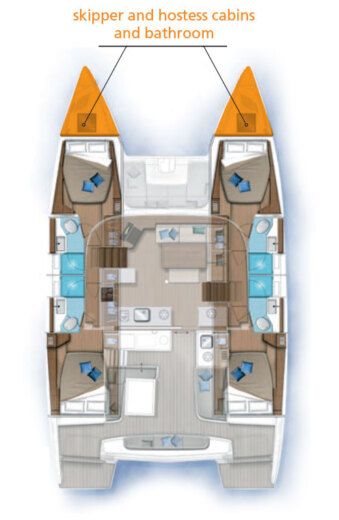 Catamaran Lagoon 46 Calipso boat plan
