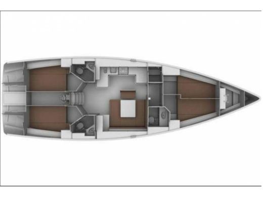 Sailboat  Bavaria 45 Cruiser Plan du bateau
