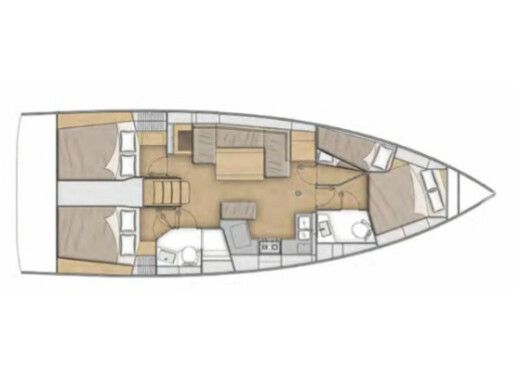 Sailboat  Oceanis 40.1 Boat design plan