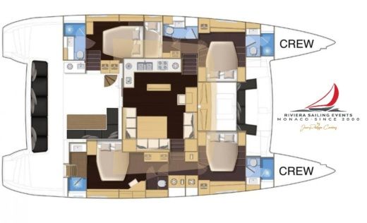 Catamaran Lagoon 560 Boat design plan