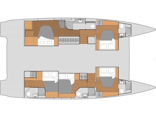Catamaran  Fountaine Pajot Aura 51 Boat design plan