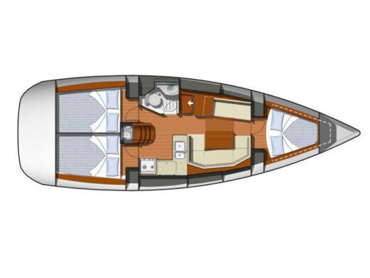 Sailboat  Sun Odyssey 36i Boat layout