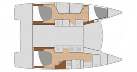 Catamaran Fountaine Pajot Lucia 40 boat plan