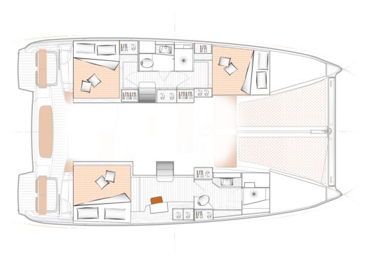 Catamaran EXCESS EXCESS 11 Boat layout