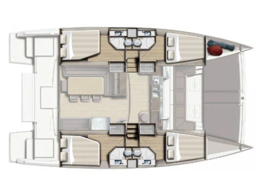 Catamaran Bali 4.3 Plan du bateau