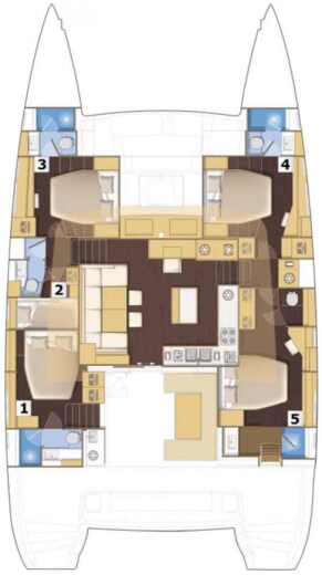 Catamaran Lagoon Lagoon 560 boat plan