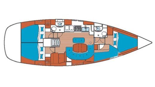 Sailboat Beneteau Oceanis 411 Boat design plan
