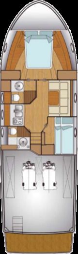 Motorboat XL Marine 43 Plano del barco