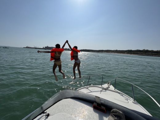 El Puerto de Santa María Motorboat Quicksilver carbin alt tag text